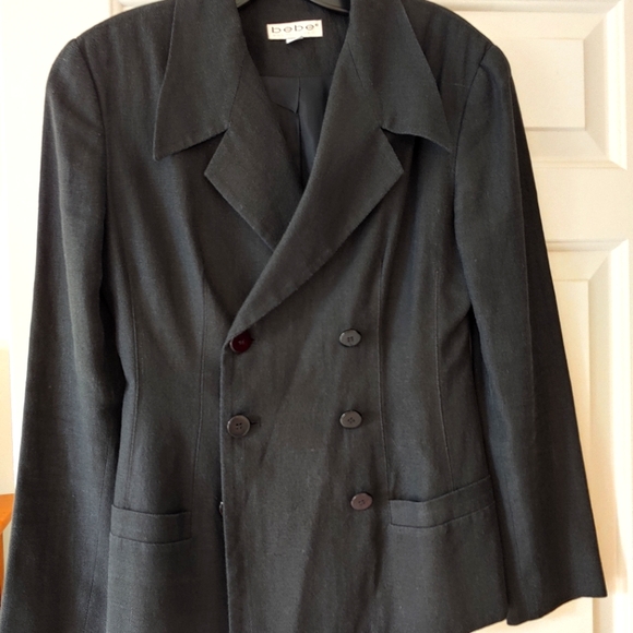 Vintage 90's Bebe Linen Blazer - Picture 9 of 9